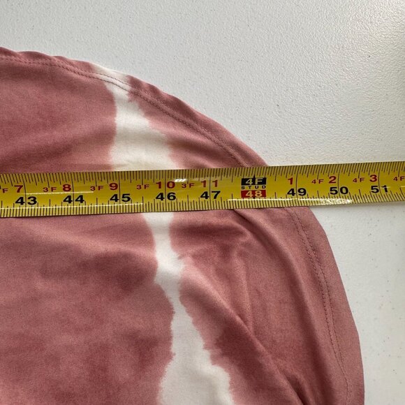 Capella Tie-Dye Sleeveless Maxi Dress L Pink Beach Pockets Hippie Coastal Swim - Picture 3 of 9